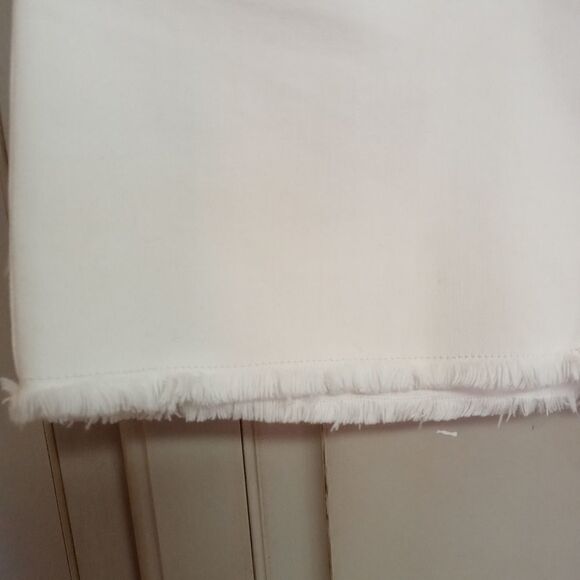 Free People 'Step Up' Denim Mini Skirt in Ivory - Picture 9 of 12